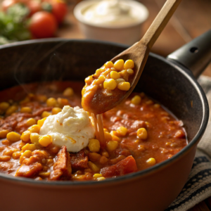 a-close-up-view-of-cream-style-corn-being-stirred- (1) Brunswick Stew