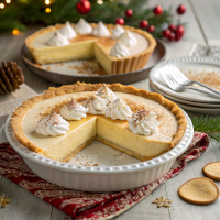 a-perfectly-golden-eggnog-pie-sits-on-a-festive-ho Eggnog pie