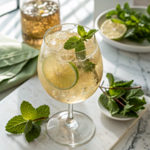 close-up-view-of-a-hugo-spritz-mocktail-in-a-clear (2)