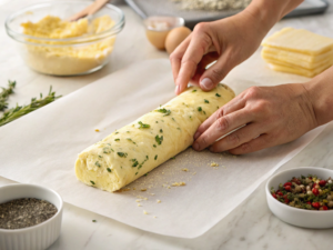 close-up-view-of-a-wrapped-cowboy-butter-log-resti Cowboy Butter