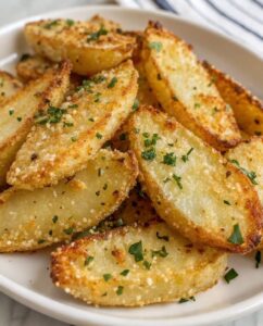 Baked Garlic Parmesan Potato Wedges